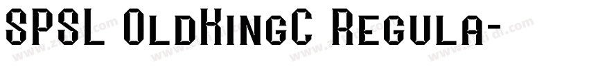 SPSL OldKingC Regula字体转换